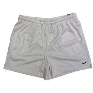 Nike Mens Dri-FIT Mesh Athletic Shorts White HV1880-100 XL 5 Inch New